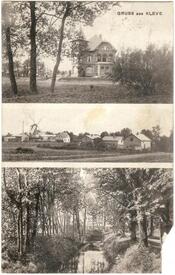 1913 Kleve - Herrenhaus Gut Kleve, Ansicht des Dorfes am Rande der Wilstermarsch