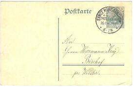 1911 Poststempel Sanct Margarethen - alte Schreibweise