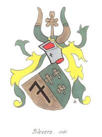 Wappen der Familie Sievers aus der Wilstermarsch