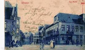 1900 Marktstraße (spätere Op de Göten) mit dem Hotel Wilster-Marsch-Haus
