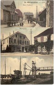 1915 St. Margarethen - Postamt, Marktplatz, Hafen