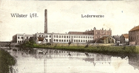 1906 Lederwerke Falk & Schütt in Rumfleth in der Stadt Wilster