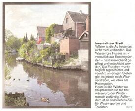 2013 Wilsterau und Häuser an der Deichstraße In Wilster; aus: 2013 Schleswig-Holstein Journal  -  Idyllischer Fluß Wilsterau