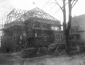 1914 Richtfest für die Villa Dethlefs am Steindamm