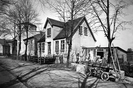 1880 Steinmetzbetrieb an der Allee in Wilster