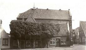 1932 Wende und Deichstraße in der Stadt Wilster