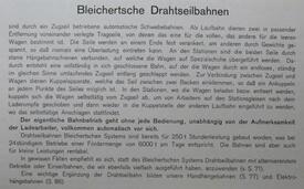 Beschreibung Drahtseilbahnen der Firma Adolf Bleichert & Co., Leipzig