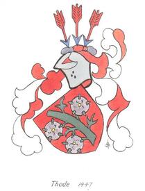 Wappen der Familie Thode aus der Wilstermarsch