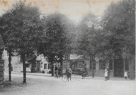 1907 Wewelsfleth - Straße Neustadt, heutige Dorfstraße - Gasthof "Zur guten Hoffnung", Kirchspielsvogtei