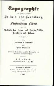 1855 Topographie der Herzogthümer Holstein und Lauenburg