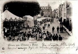 1898 Wilster Jahrmarkt auf dem Marktplatz