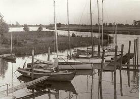 1955 Hafen der Wilsteraner Segler am Kasenort