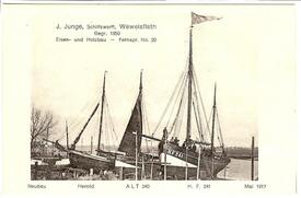 1917 Wewelsfleth, Werft an der Stör