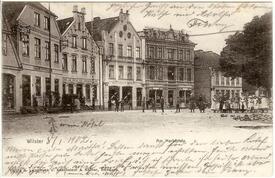 1902 Westseite des Marktplatzes in Wilster