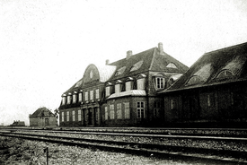 1920 Empfangsgebäude Bahnhof Burg