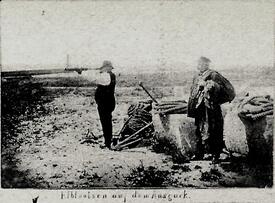 1902 Elblotsen auf dem Ausguck