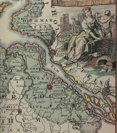 1717 Bereich Wilstermarsch in der Geographische Vorstellung der jämmerlichen Wasser-Flut in Nieder-Teutschland