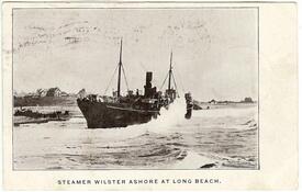 Ansichtskarte 1902 Dampfer WILSTER - auf ein Riff gelaufen und gestrandet