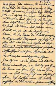 Brief vom 27. März 1915 - Teil 1 - Burg in Dithmarschen, Wilstermarsch, Kanal