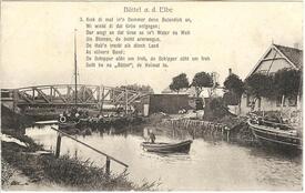 1910 Büttel (Elbe) - Frachtkähne auf dem Bütteler Kanal