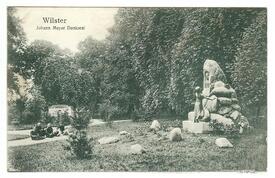 1909 Stadtpark, Denkmal für den Dichter Johann Meyer
