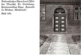 1937 Haustür des Husmannshuus Carl Egge in Beidenflether Uhrendorf in der Wilstermarsch