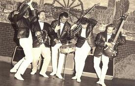 ca. 1963 Die Musik-Band The Sunny Boys: Peter Gülck, Hermann Diedrichsen, Hoscha Horst Diedrichsen, Gary NN, Manfred NN
