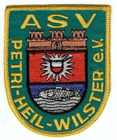 Ärmelabzeichen des Angelsportvereins "Petri Heil" Wilster