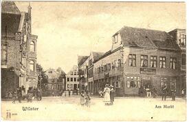 1900 Marktstraße (spätere Op de Göten) mit dem Wilster-Marsch-Haus