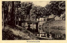 1934 Brücke über die Wilster im niedersächsischen Neuenkirchen