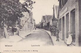 1905 Straße Landrecht in Wilster; Wohnhaus von Rektor Plagmann
