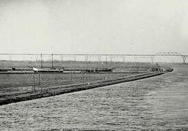 1925 Liegehafen Kattenstieg am Kaiser Wilhelm Kanal