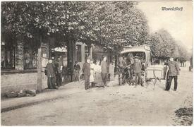 1909 Wewelsfleth Postamt an der Deichreihe