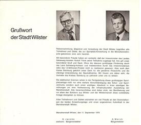 1976 Sportplatz-Einweihung in Wilster - Festschrift