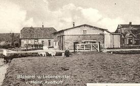 1952 Bäckerei und Lebensmittelhandlung H. Averhoff in Brokdorf Arentsee in der Wilstermarsch
