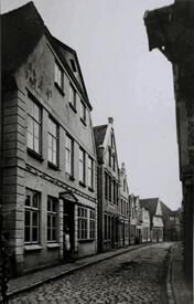 1870 Deichstraße (Blick von der Einmündung am Markt) in Wilster
