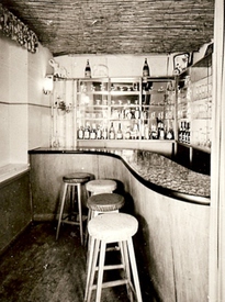 1968 Kleve - Bar im Saal der Gaststätte Klever Hof