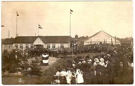 1912 Einweihung des Schießstandes des Schützenvereins Wilster in Rumfleth, Gemeinde Nortorf