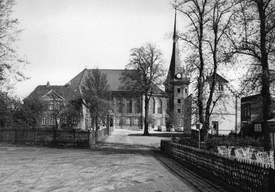 1966 spätere Sonnin Straße und Kirche St. Bartholomäus