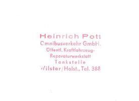 1957 Firmenstempel der Firma Pott, Wilster