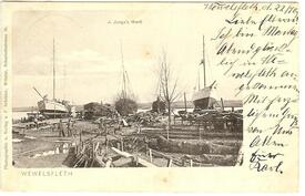 1903 Die Werft von Junge in Wewelsfleth