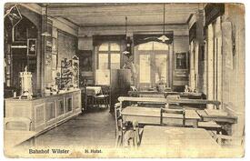 1914 Wartesaal im an der Marschbahn gelegenen ersten Wilsteraner Bahnhof (in der heutigen Tagg-Straße)