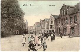 1904 Marktplatz, oberer Kohlmarkt in Wilster