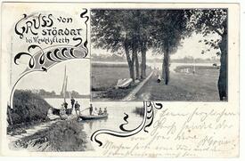 1900 Kahn-Fähre über die Stör am Störort bei Wewelsfleth