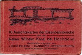1914 - 1920 Verlegung der Trasse der Marschbahn - Bau der Hochbrücke Hochdonn 