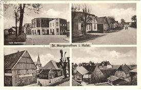 1952 St. Margarethen - Dorfstraße, Hauptstraße, Deichhäuser