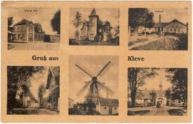 1918 Kleve - Gasthof, Gutshaus, Meierei, Windmühle