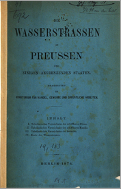 1874 Verzeichnis der Wasserstraßen in Preußen