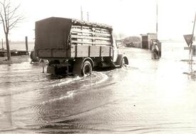 1962 Sturmflut am 16. und 17. Februar - Fähre Wewelsfleth