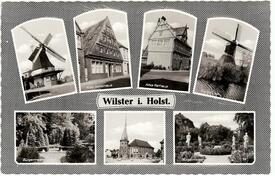 1966 Mühlen, Hudemann´sches Haus, Altes Rathaus, Kirche, Bürgermeisters Garten in der Stadt Wilster
